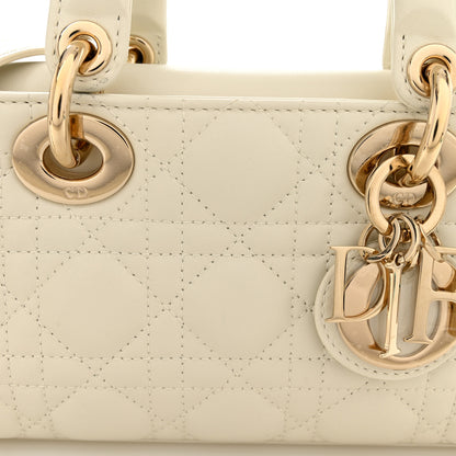 Christian Dior Lambskin Cannage Small Lady D-Joy Latte 25 of 31