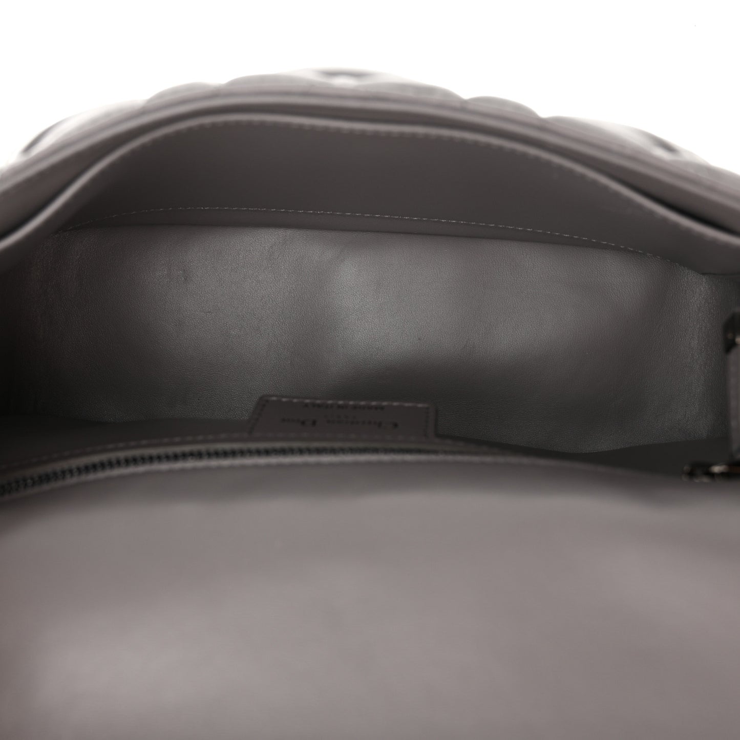 Calfskin Macrocannage Medium Caro Bag Iron Grey