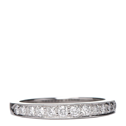 Tiffany Platinum Diamond .25ctw Half Circle Wedding Band Ring 49 4.75 1 of 5
