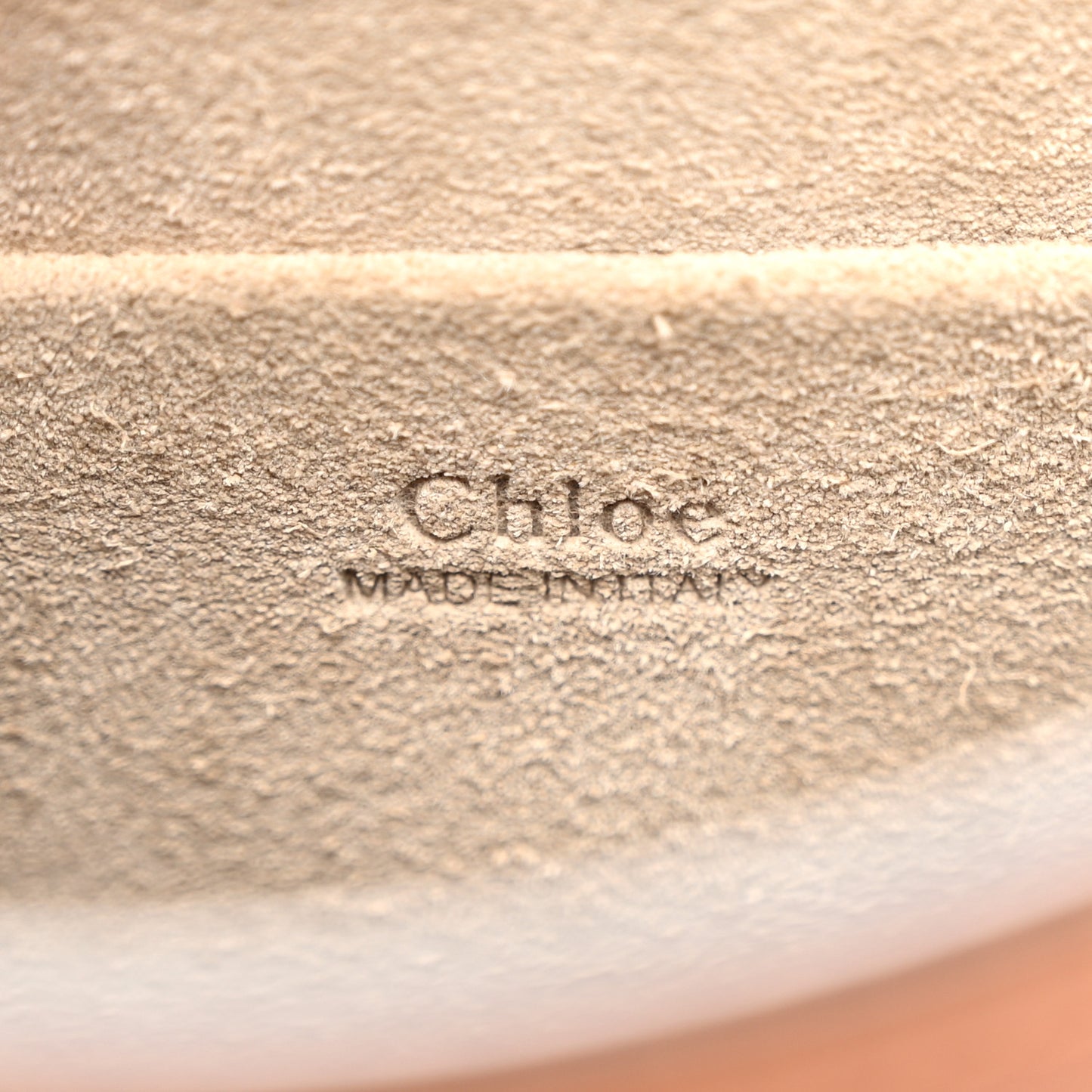 Calfskin Suede Medium Nile Bracelet Bag Caramel