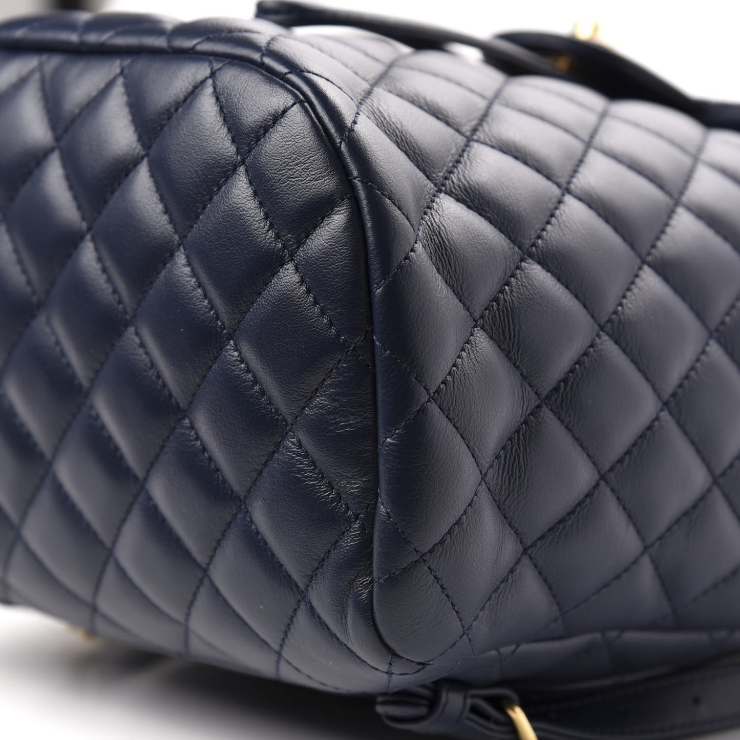 Calfskin Quilted Small Urban Spirit Backpack Navy