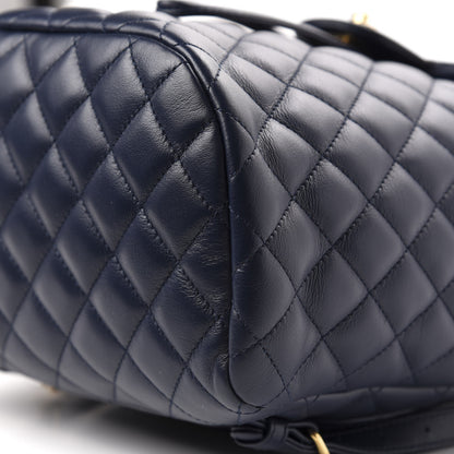 Chanel Calfskin Quilted Small Urban Spirit Backpack Navy 8 of 9