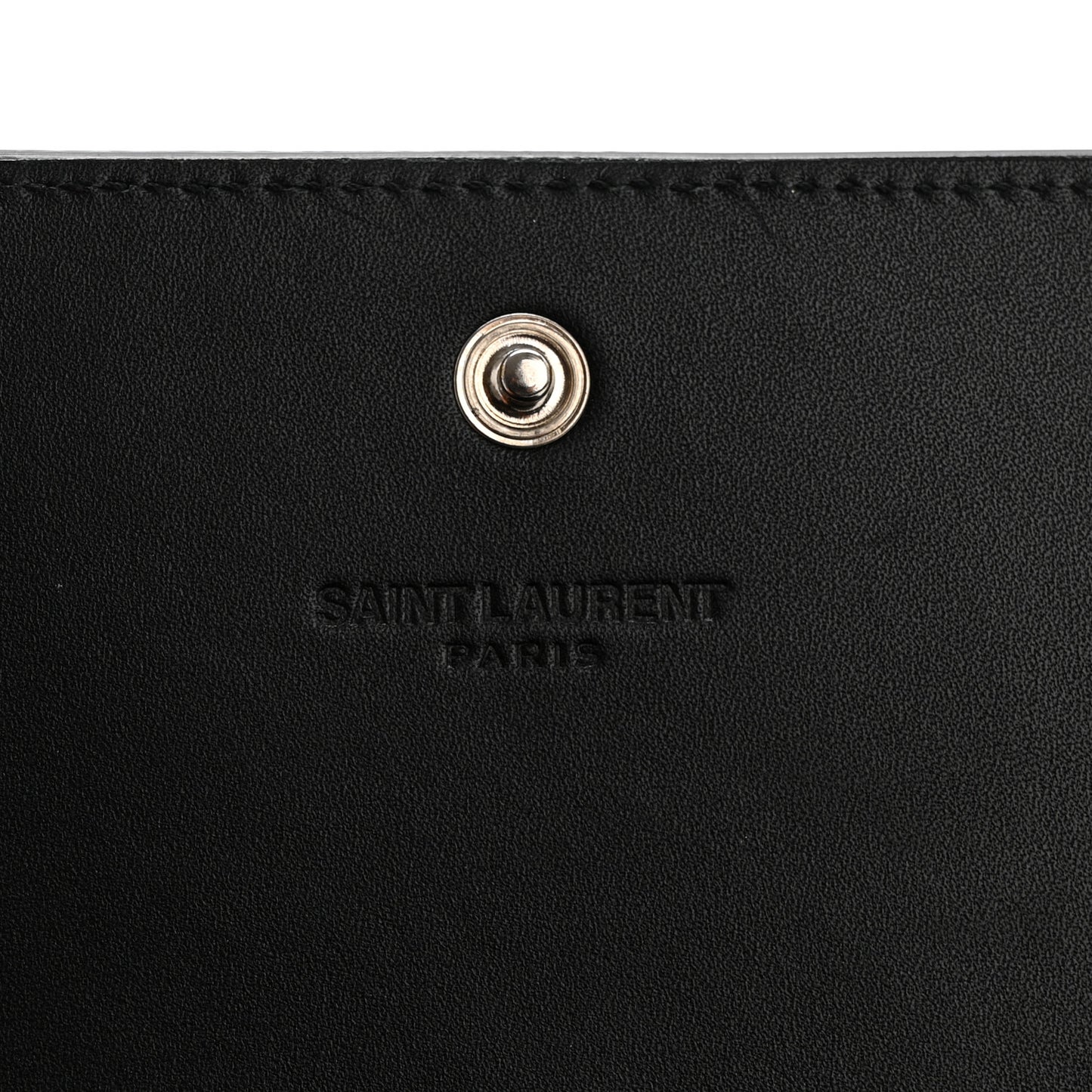 Calfskin Crocodile Embossed Business Card Case Black