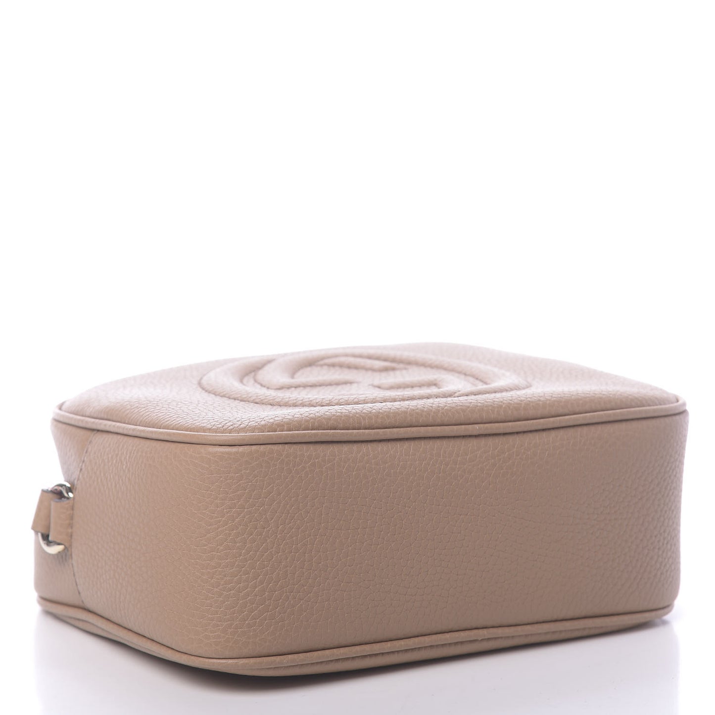 Pebbled Calfskin Small Soho Disco Bag Camelia