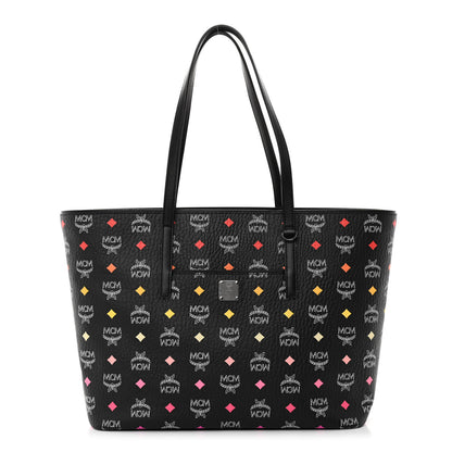 MCM Visetos Spektrum Medium Anya Shopper Tote Black 1 of 12