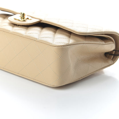 Chanel Caviar Quilted Medium Double Flap Beige Clair 7 of 10