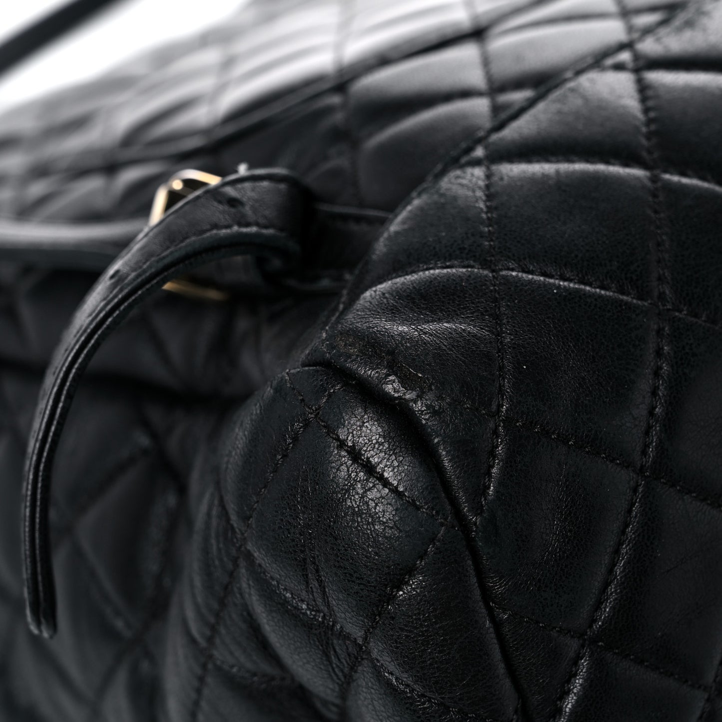 Lambskin Quilted Large Urban Spirit Backpack Black