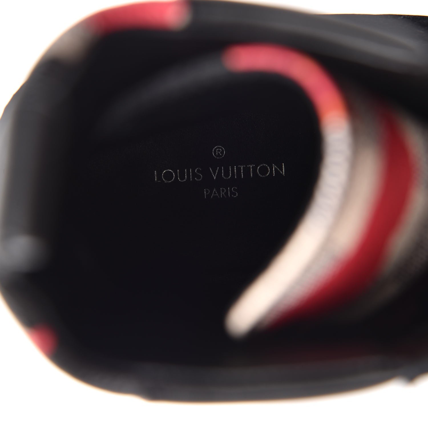 Louis Vuitton Suede Calfskin Damier Azur Overcloud Laureate Platform Desert Boots 38.5 Black 7 of 8
