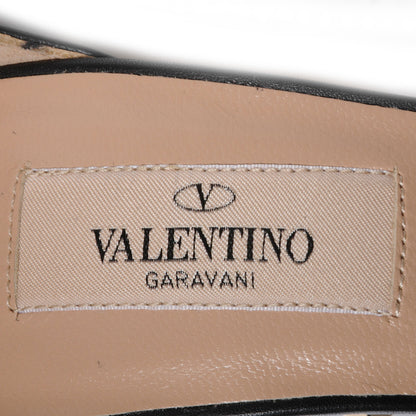 Valentino Garavani Calfskin Rockstud Sandals 36 Black 7 of 8