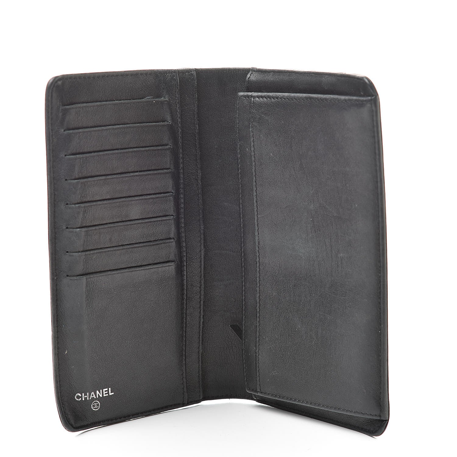 Chanel Caviar Timeless CC Yen Wallet Black 5 of 17