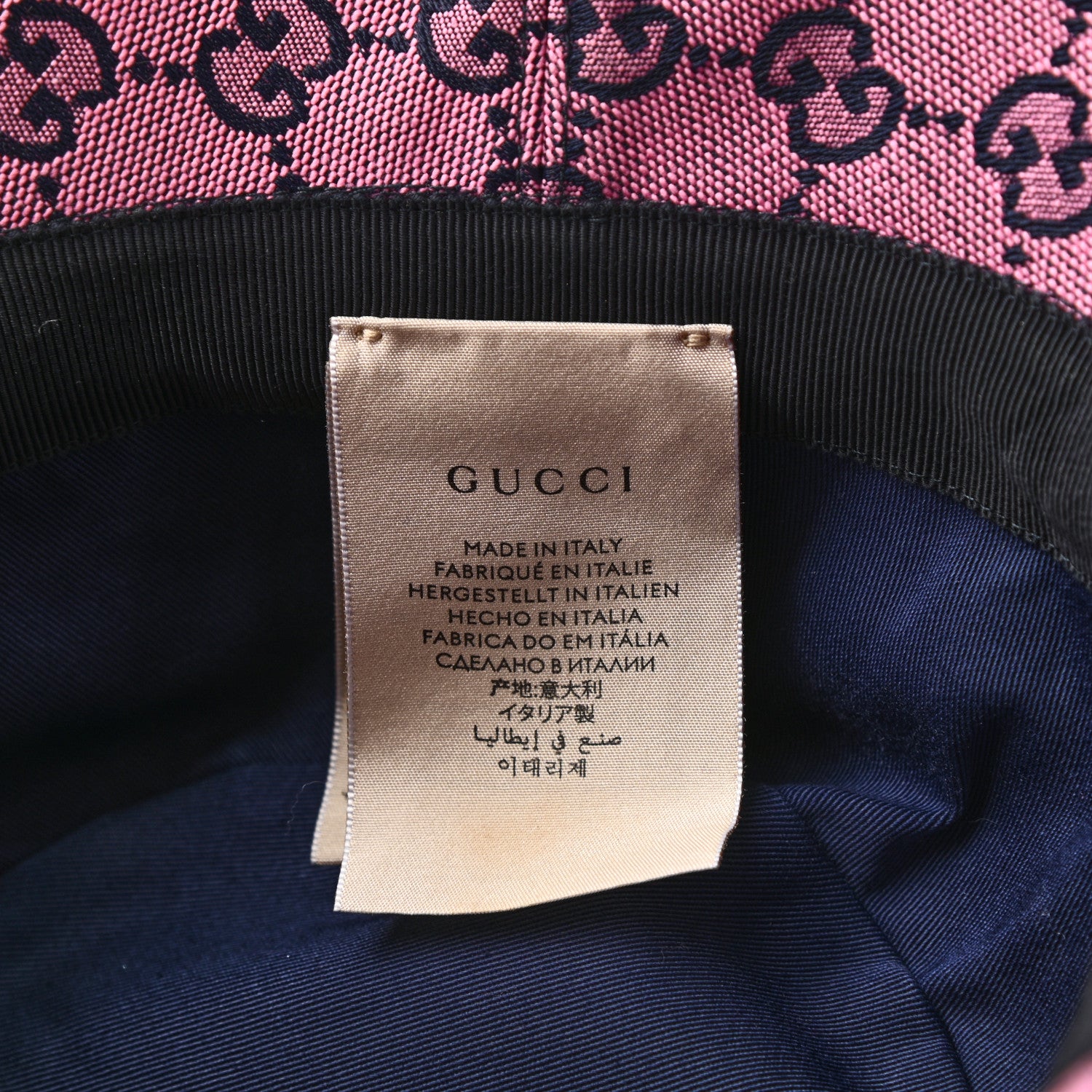 Gucci Canvas GG Monogram Bucket Hat XS Pink 9 of 9