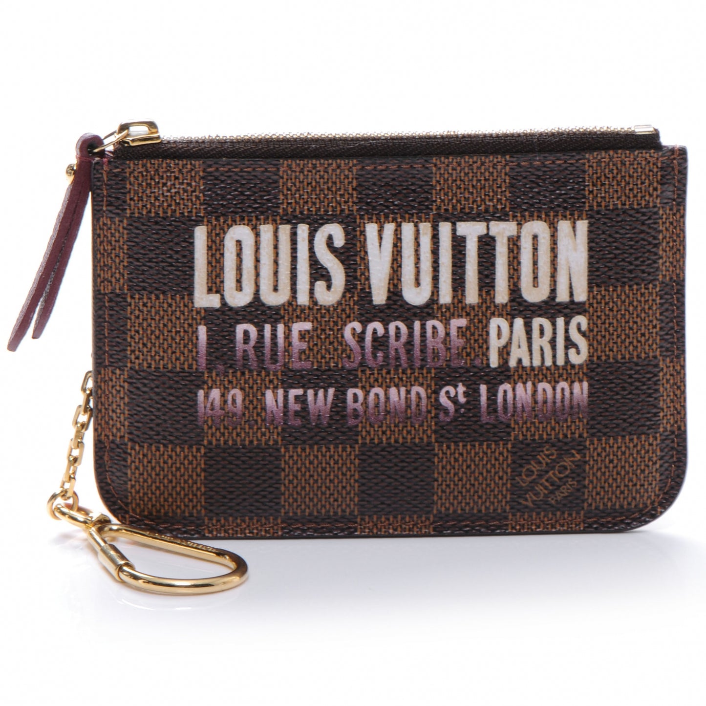 Damier Ebene Scribe Affiche Key Pouch