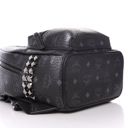 MCM Visetos Side Stud Mini Stark Backpack Black 7 of 9