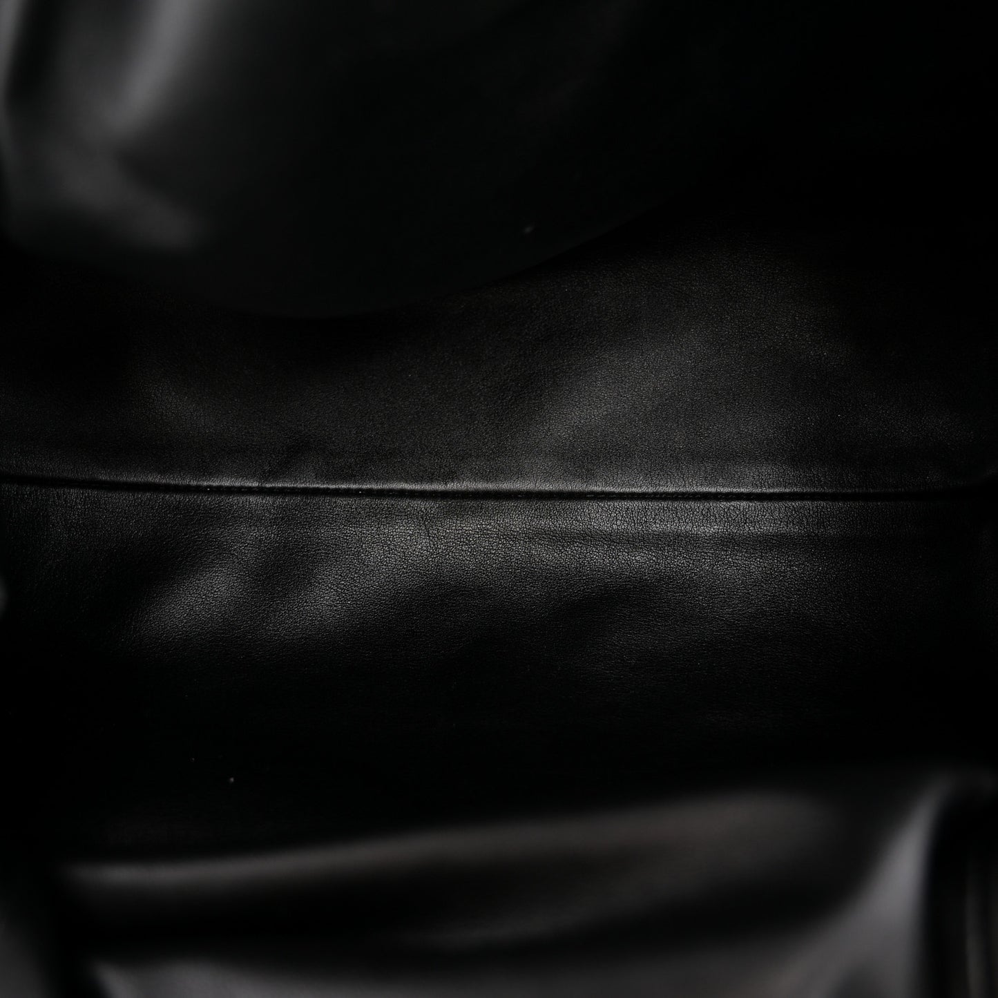 Smooth Butter Calf The Pouch Oversized Clutch Black