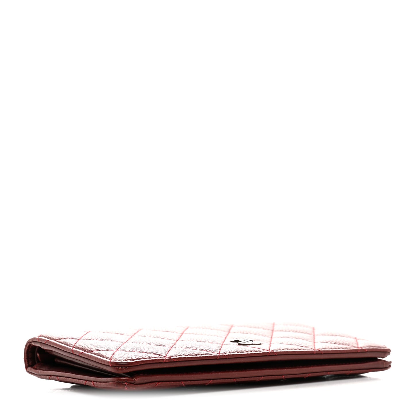 Caviar Quilted Yen Wallet Red