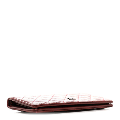 Chanel Caviar Quilted Yen Wallet Red 4 of 12