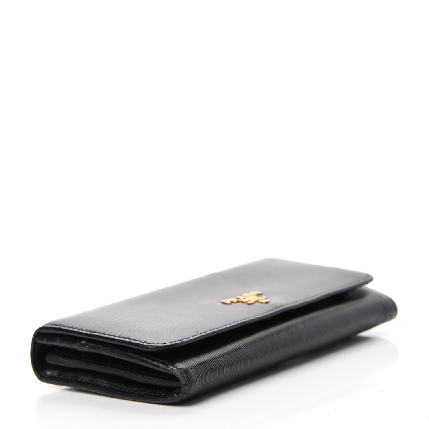 Prada Vitello Move Continental Flap Wallet Black 4 of 11