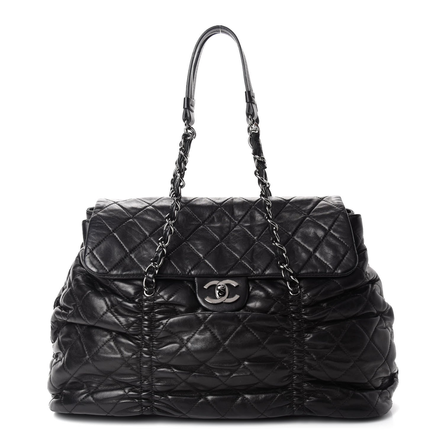 Chanel Lambskin Quilted Sharpei Flap Black 1 of 11