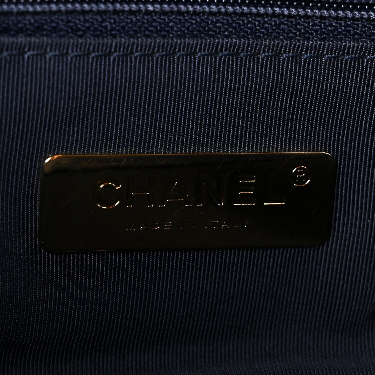 Goatskin Quilted Maxi Chanel 19 Flap Navy Blue