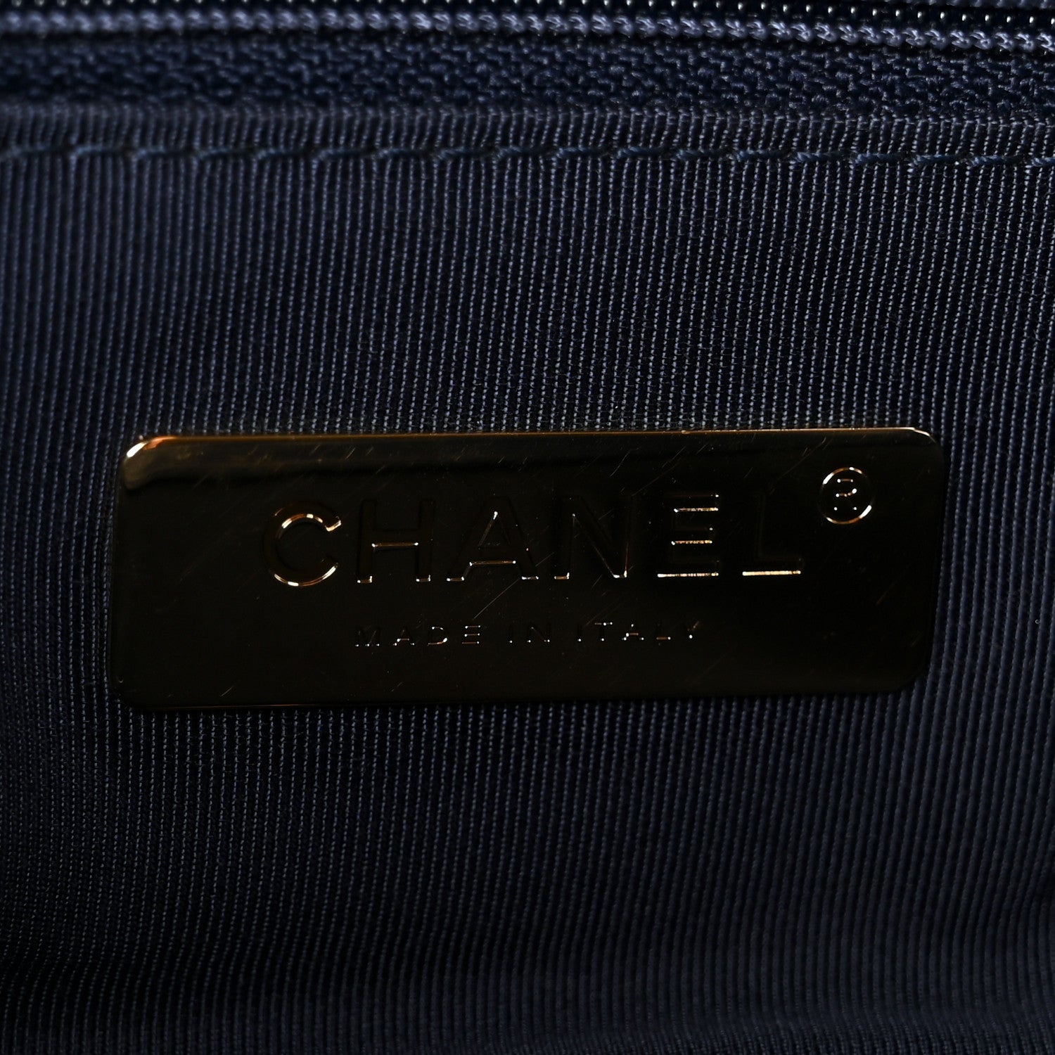 Chanel Goatskin Quilted Maxi Chanel 19 Flap Navy Blue 5 of 9