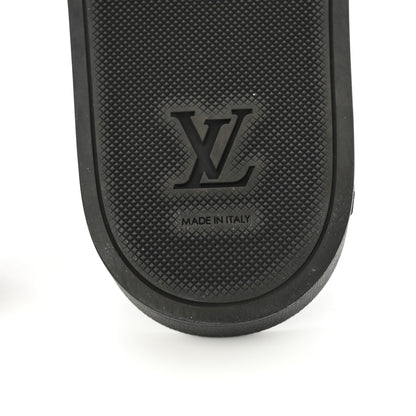 Louis Vuitton Rubber Monogram Mens Waterfront Mules 11 Macassar 8 of 9