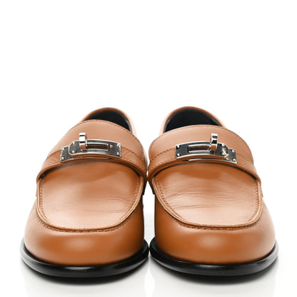 Hermes Calfskin Womens Destin Loafer 36 Naturel 2 of 9