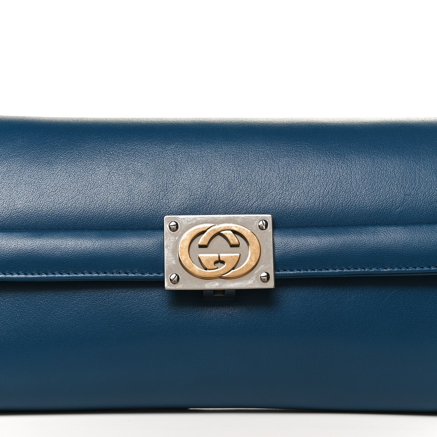 Gucci Lambskin Linea Matisse Shoulder Bag Blue 8 of 10
