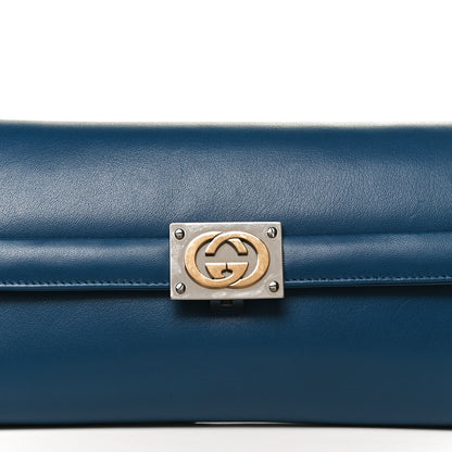 Gucci Lambskin Linea Matisse Shoulder Bag Blue 8 of 10