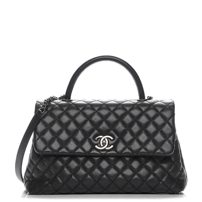 Chanel Caviar Quilted Medium Coco Handle Flap Black 1 of 7