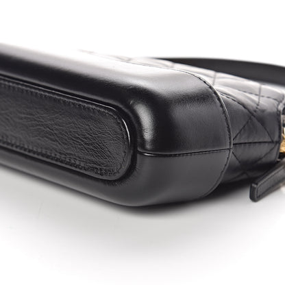 Chanel Aged Calfskin Quilted Small Gabrielle Clutch With Chain Black 12 of 12