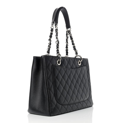 Chanel Caviar Quilted Grand Shopping Tote GST Black 3 of 10