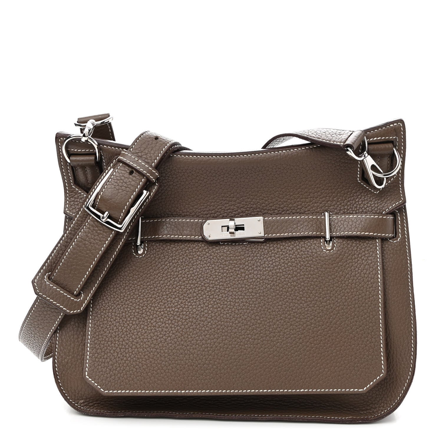 Hermes Taurillon Clemence Jypsiere 28 Etoupe 1 of 9