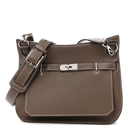 Hermes Taurillon Clemence Jypsiere 28 Etoupe 1 of 9