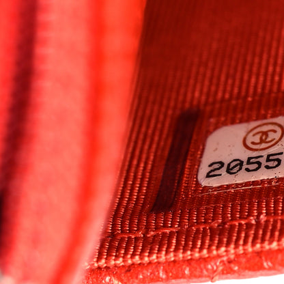 Chanel Caviar Quilted Wallet On Chain WOC Orange 7 of 8