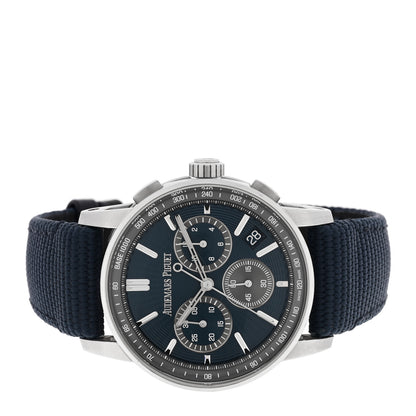 Audemars Piguet Stainless Steel Fabric 41mm Code 11.59 Automatic Watch Blue 26393ST.OO.A348KB.01 2 of 5