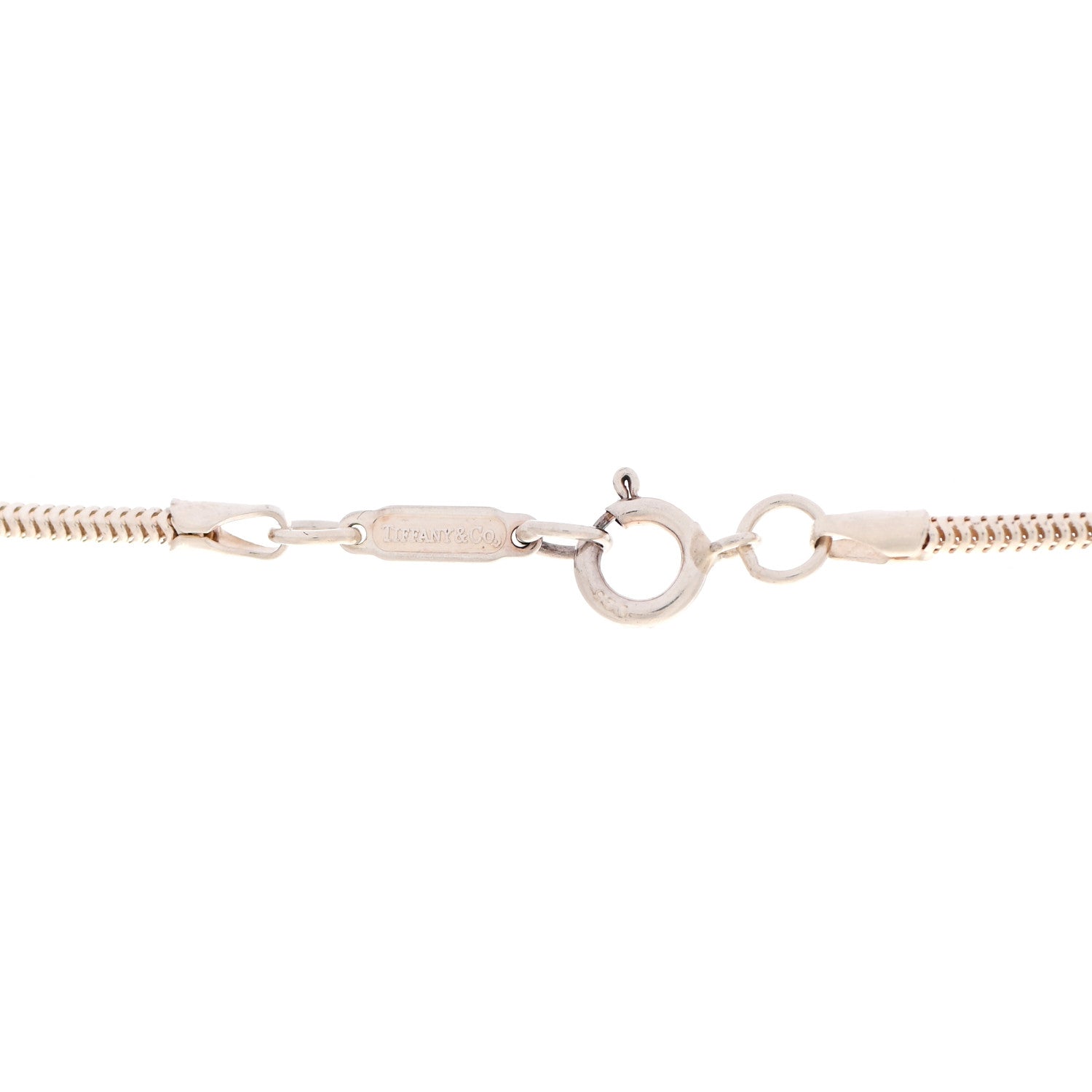Tiffany Sterling Silver 1837 Bar Pendant Necklace 6 of 7