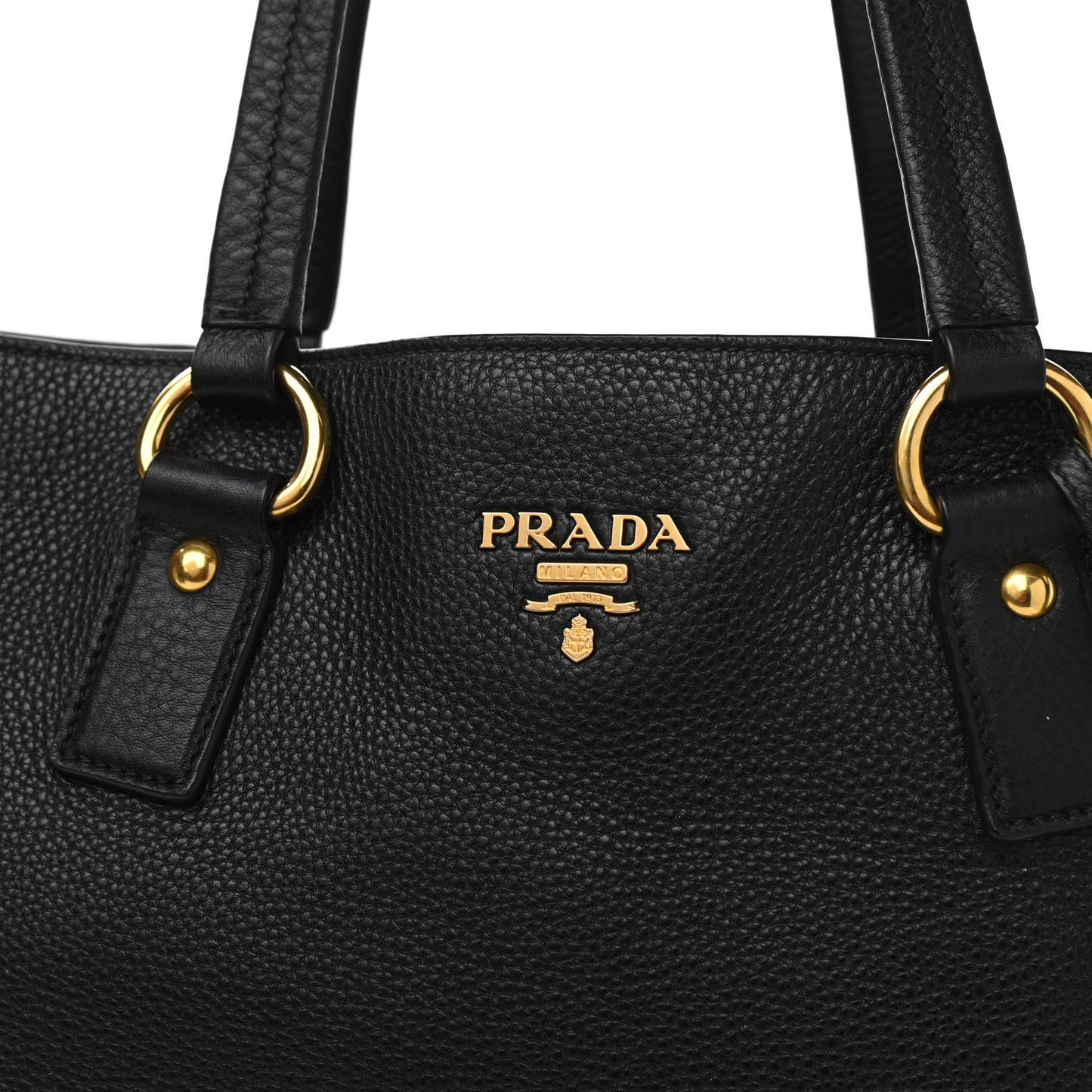 Vitello Daino Side Zip Tote Black