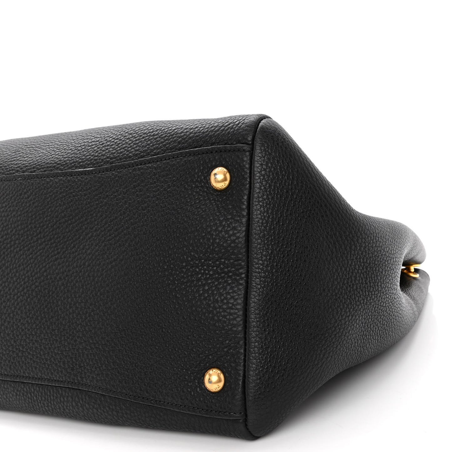 Vitello Daino Shopping Satchel Black