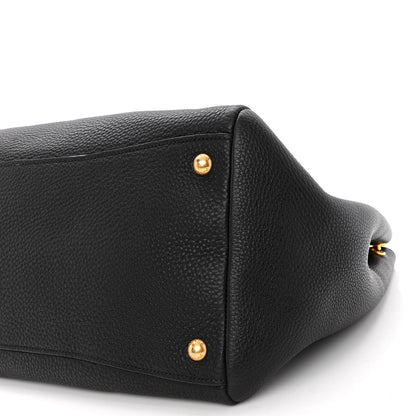 Prada Vitello Daino Shopping Satchel Black 9 of 11