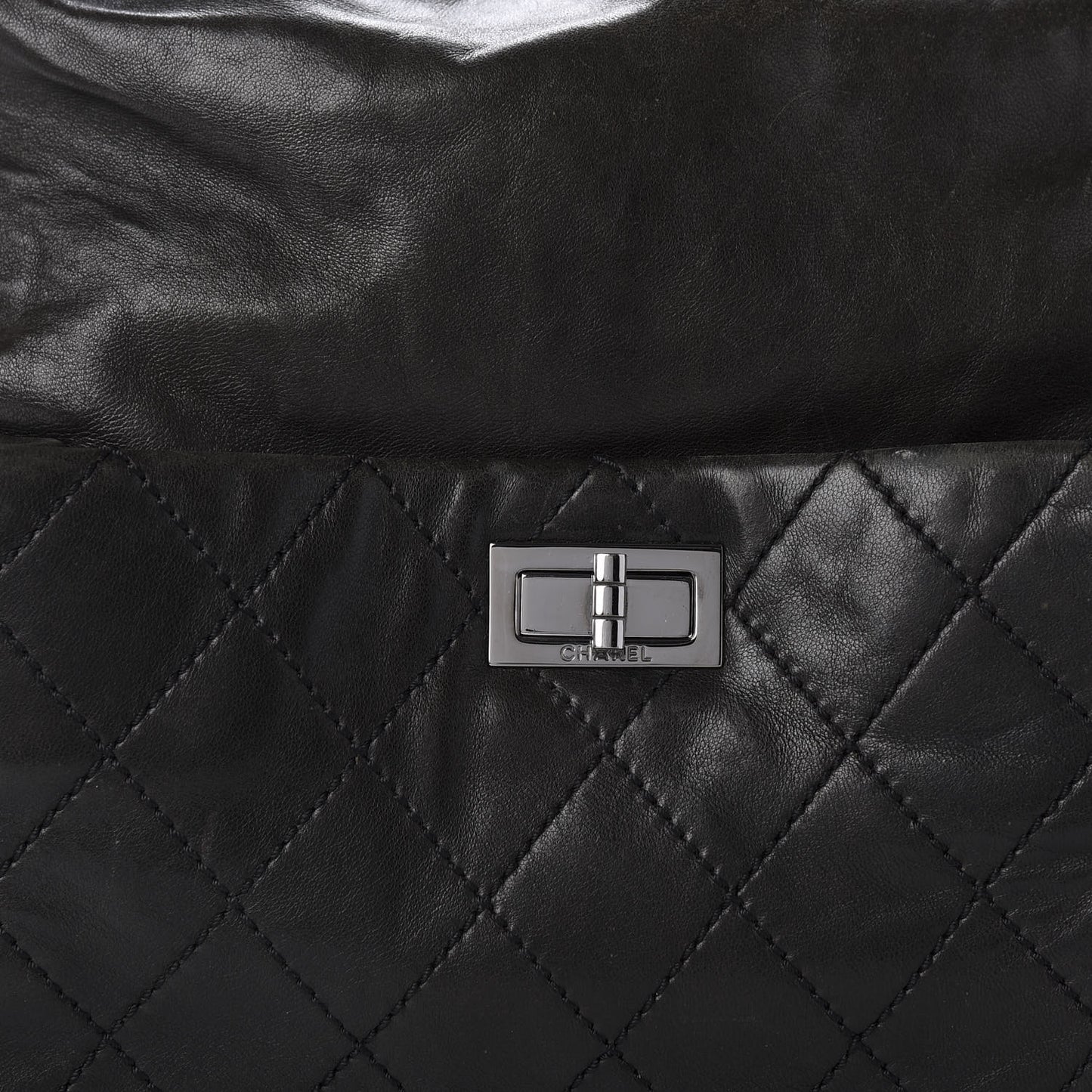 Lambskin Quilted Mademoiselle Hobo Black