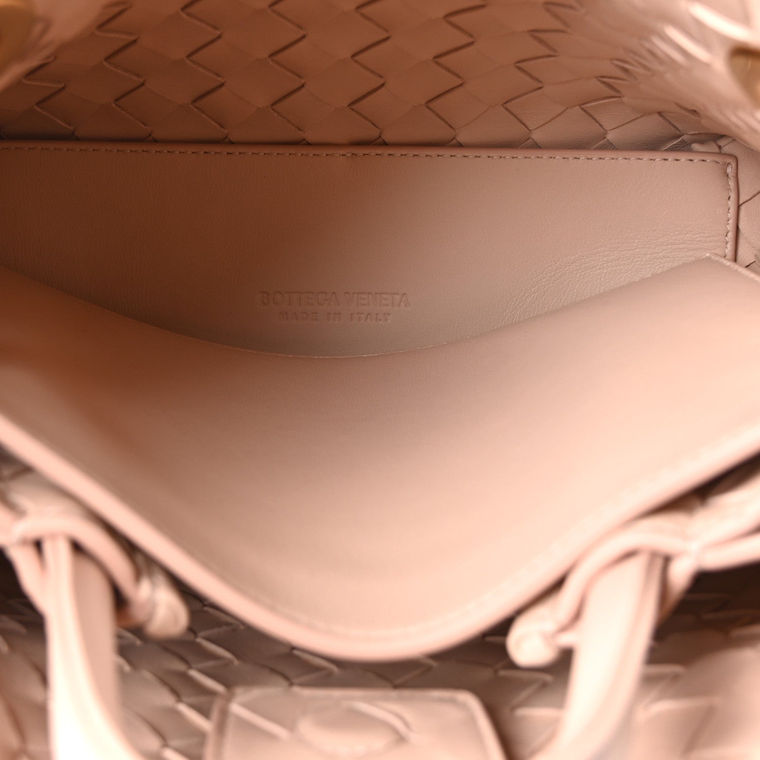 Bottega Veneta Nappa Intrecciato Small Andiamo Shoulder Bag Lotus 4 of 8