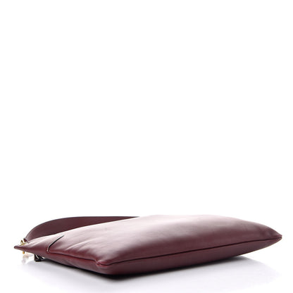 Celine Natural Calfskin Flat Bag Burgundy 4 of 10