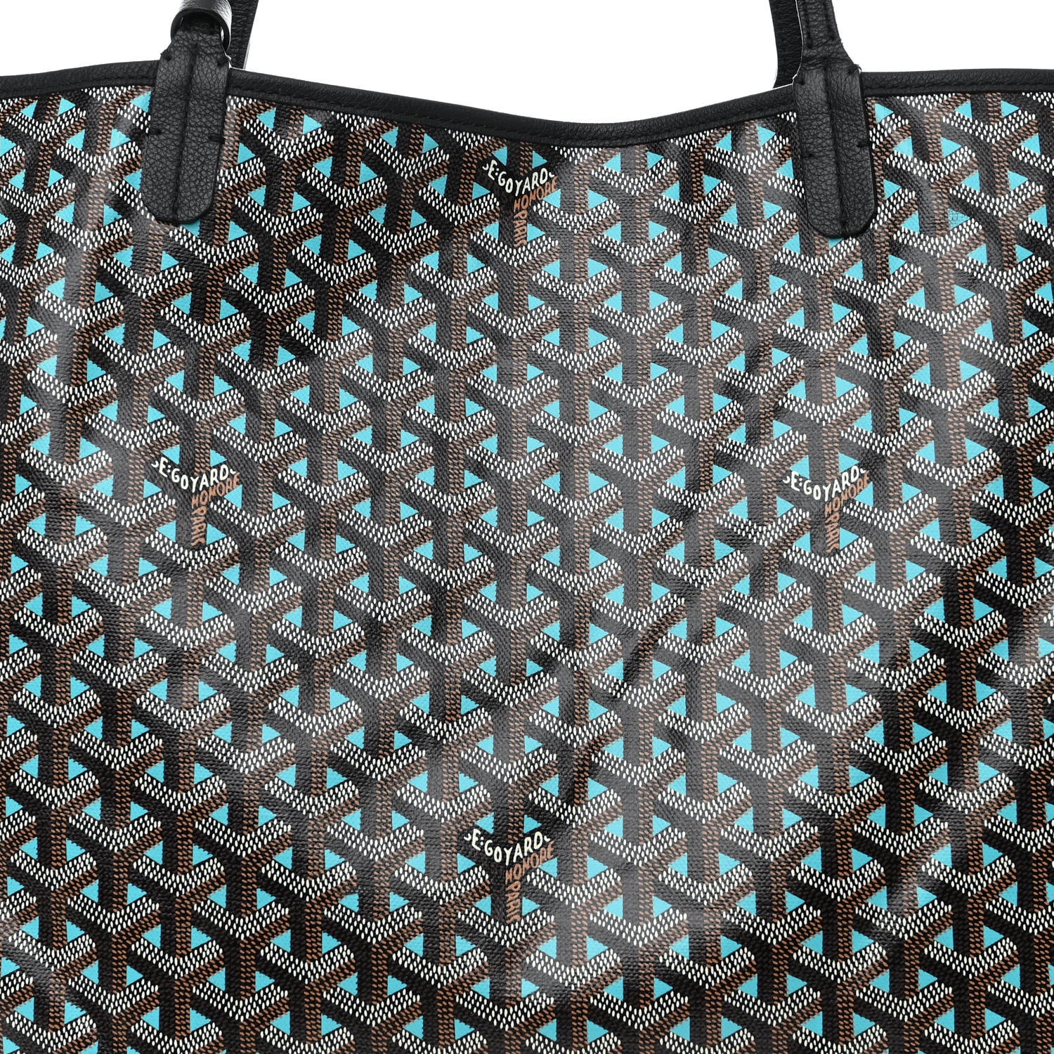 Goyard Goyardine Saint Louis Claire Voie GM Black Opaline 10 of 12