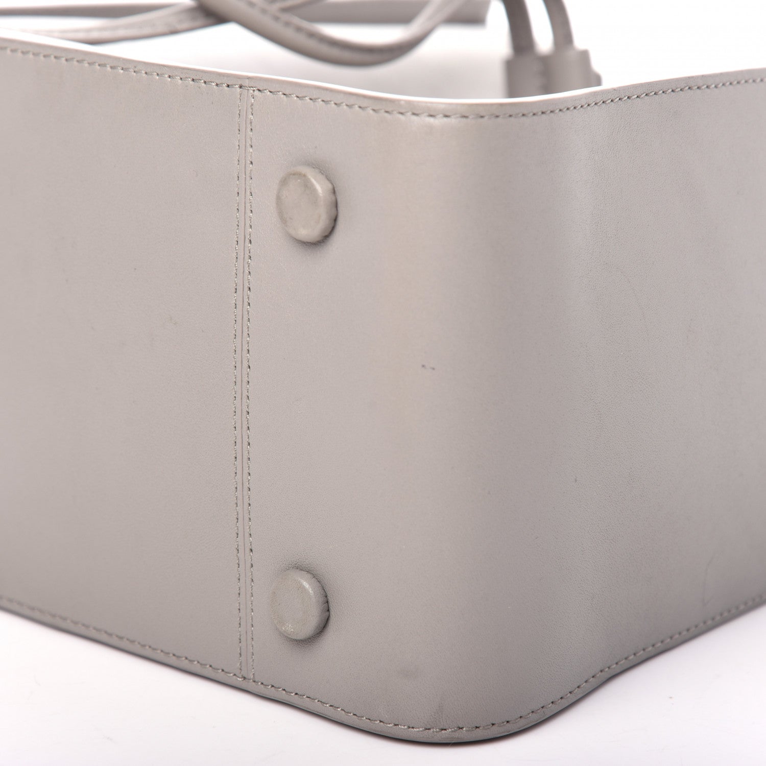 3.1 Phillip Lim Smooth Calfskin Small Soleil Bucket Bag Cement 8 of 8
