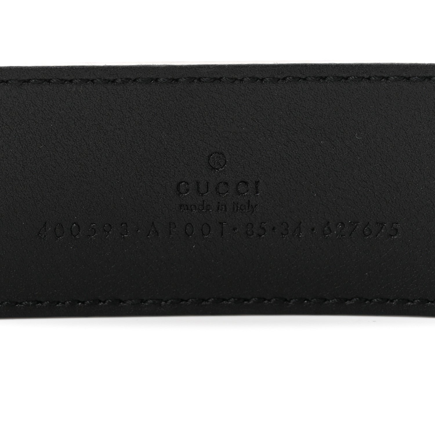 Gucci Calfskin Double G 40mm Belt 85 34 Black 3 of 5