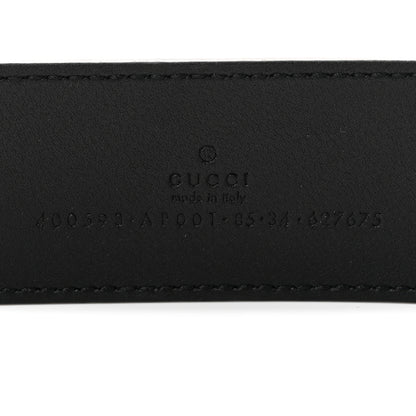 Gucci Calfskin Double G 40mm Belt 85 34 Black 3 of 5