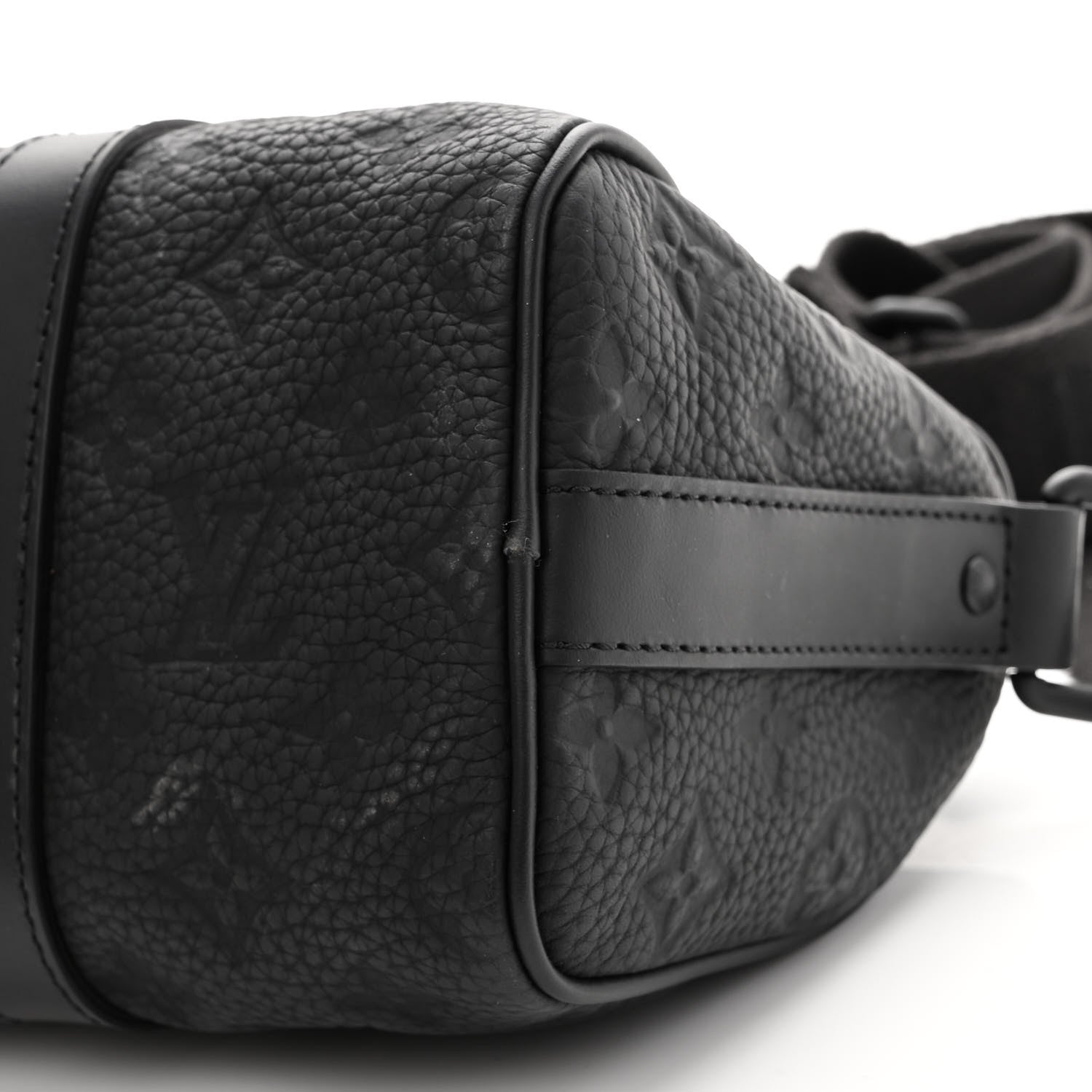 Louis Vuitton Monogram Taurillon Keepall Bandouliere 25 Black 10 of 11
