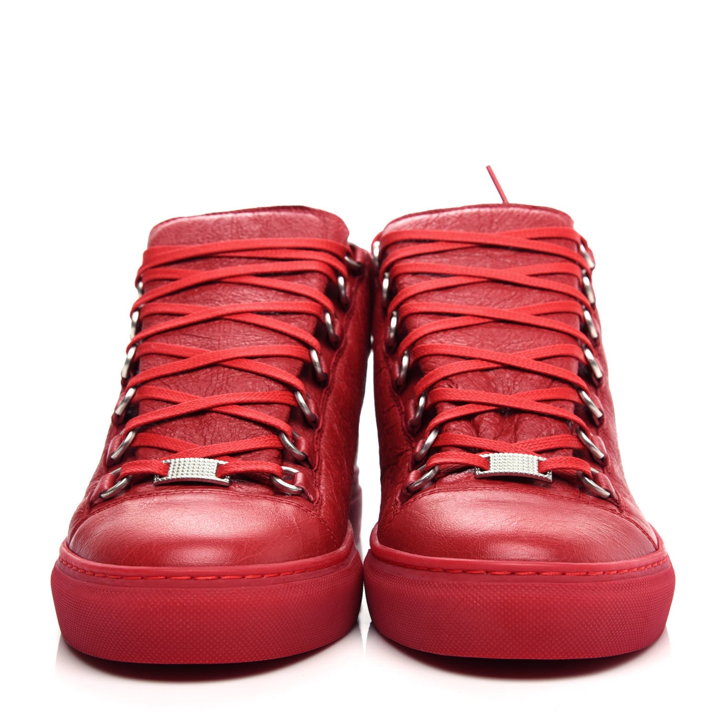 Agneau Areana Opaque Womens High Top Sneakers 41 Rouge Grenade