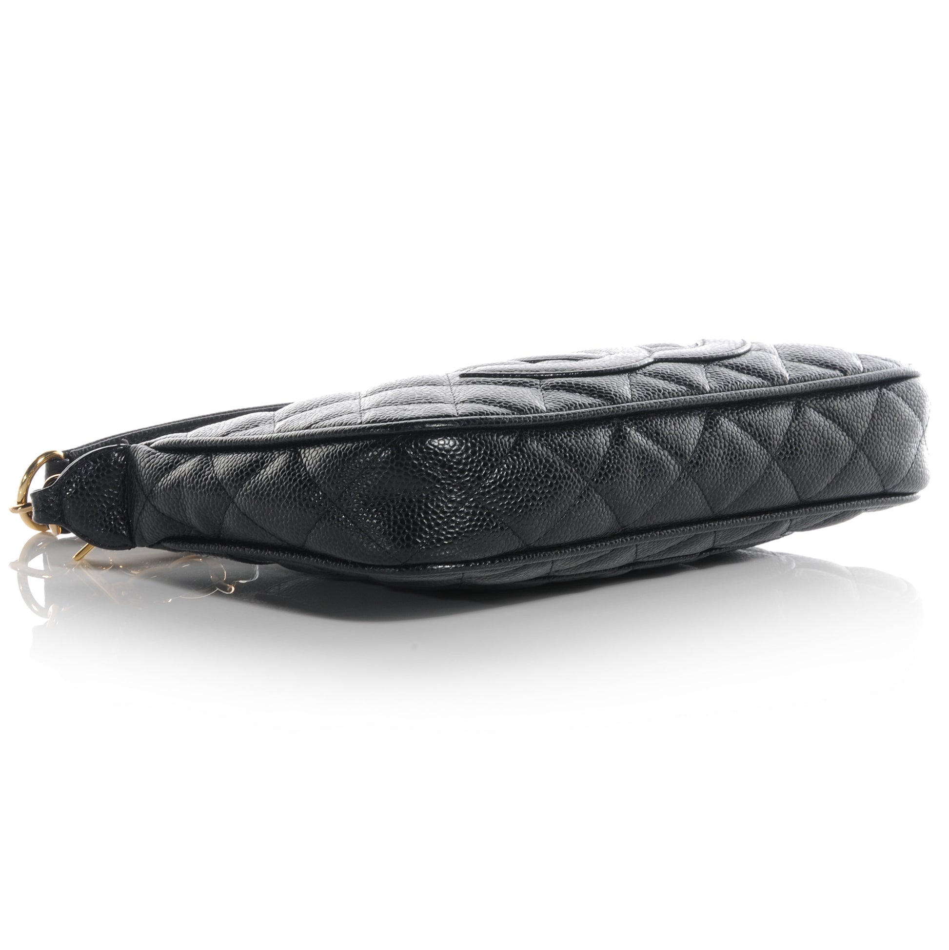 Chanel Caviar Quilted Pochette Black 4 of 7