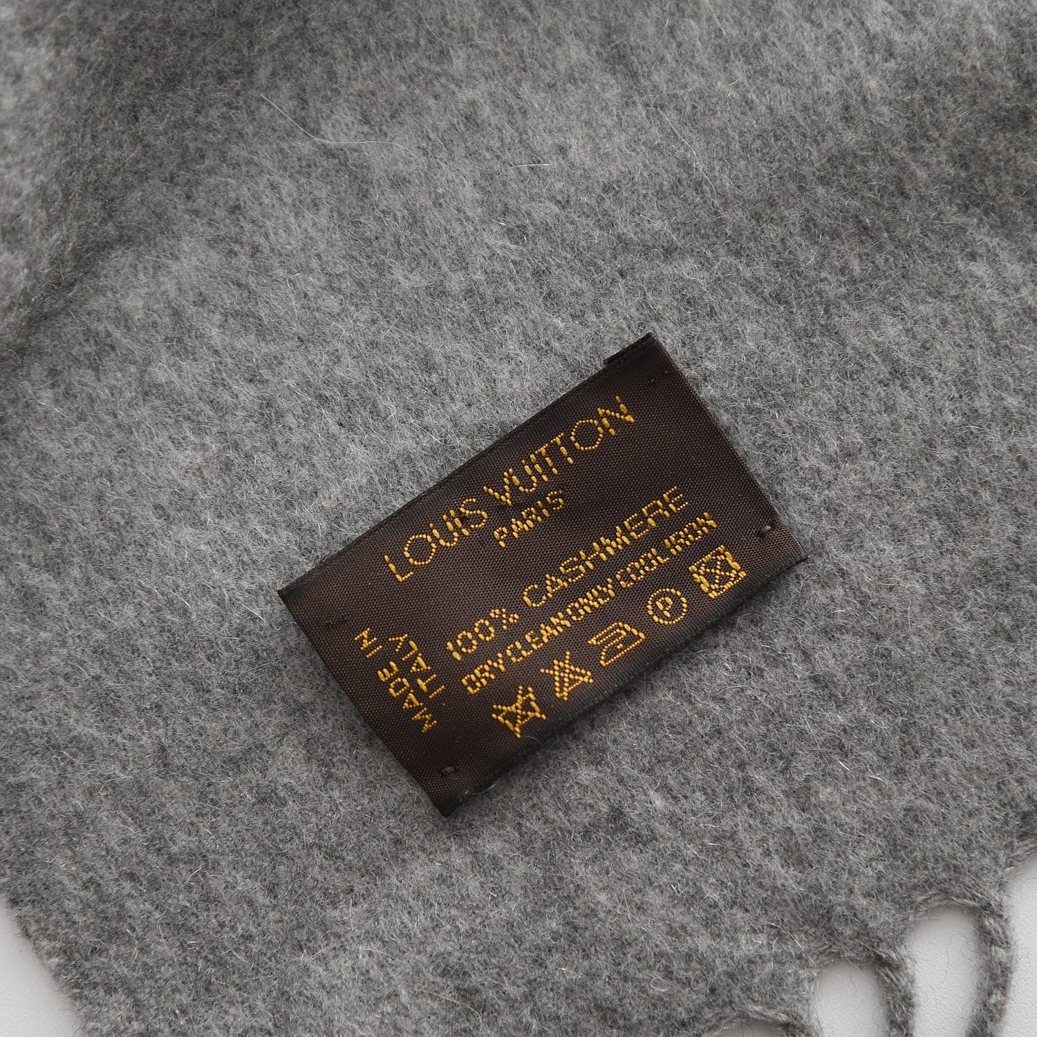 Louis Vuitton Cashmere Jhelam Muffler Scarf Grey 4 of 4